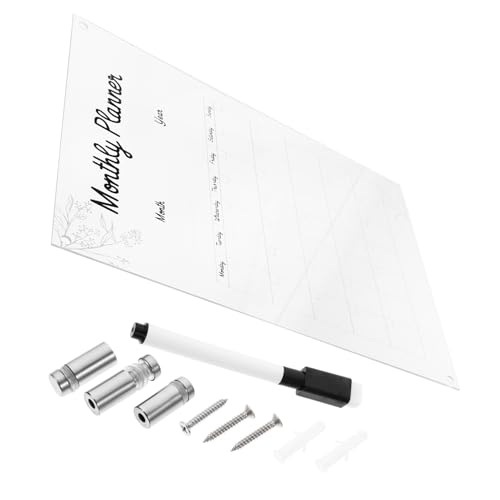 Angoily 1Satz Hängendes Acryl Memo Board Abwischbares Transparentes Zeichenbrett für Wanddekoration für Planungen und Nachrichten Innenräume und Geschäfte Angoily 1Satz Hängendes Acryl Memo Board Abwischbares Transparentes Zeichenbrett für Wanddekoration für Planungen und Nachrichten Innenräume und Geschäfte von Angoily