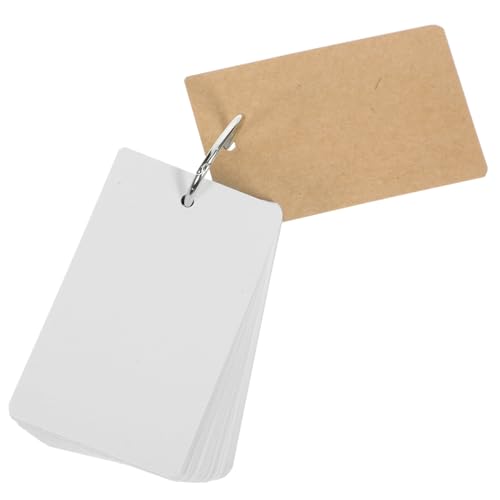 Angoily 1Satz Leere Notizkarten DIY Karteikarten aus Hochwertigem Blanko für Kreative Projekte mit Eisenringen für Lernen und Basteln Angoily 1Satz Leere Notizkarten DIY Karteikarten aus Hochwertigem Blanko für Kreative Projekte mit Eisenringen für Lernen und Basteln von Angoily