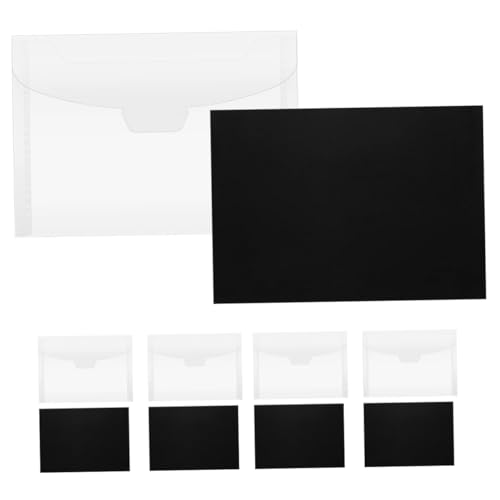 Angoily 1Satz Magnetische Aufbewahrungstaschen für Stempel und Schablonen Weiche Magnetfolien mit Klaren zur Sicheren Aufbewahrung von Bastelmaterialien für Scrapbooking von Angoily