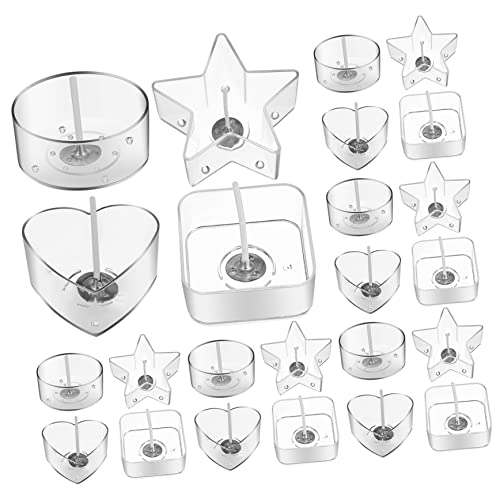 Angoily 1Satz Teelichtbecher mit Wachsschmelzdosen und Kerzendochten DIY Kerzenhalter Verschiedenen Formen für Projekte und Transparent und Vielseitig Angoily 1Satz Teelichtbecher mit Wachsschmelzdosen und Kerzendochten DIY Kerzenhalter Verschiedenen Formen für Projekte und Transparent und Vielseitig von Angoily
