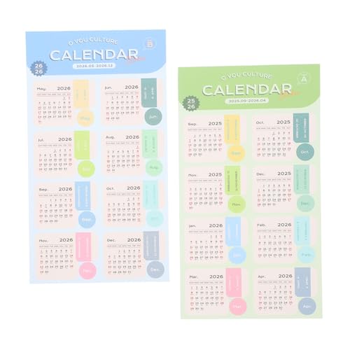 Angoily 2 Blatt Kalender-aufkleber Jahresplaner Monatsregister Farbcodiert Selbstklebend Robuste Organizer-etiketten für Wochenplaner Notizbücher und Tagesplaner Angoily 2 Blatt Kalender-aufkleber Jahresplaner Monatsregister Farbcodiert Selbstklebend Robuste Organizer-etiketten für Wochenplaner Notizbücher und Tagesplaner von Angoily
