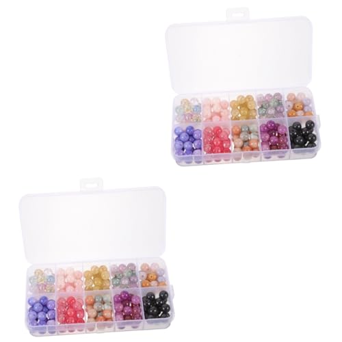 Angoily 2 Boxen Diy Runde Glasperlen Bunte Schmuckperlen für Armbänder und Ohrringe für Kreative Bastelprojekte und Geschenkideen Angoily 2 Boxen Diy Runde Glasperlen Bunte Schmuckperlen für Armbänder und Ohrringe für Kreative Bastelprojekte und Geschenkideen von Angoily