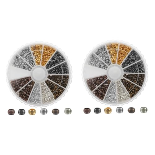 Angoily 2 Boxen Kupferbox -perlen Klobig Halskette Herstellung Schmuck Perlen Für Armbänder Armbandzubehör Abstandshalter Lose Perlen Armband Lose Perlen Lose Abstandsperlen Angoily 2 Boxen Kupferbox -perlen Klobig Halskette Herstellung Schmuck Perlen Für Armbänder Armbandzubehör Abstandshalter Lose Perlen Armband Lose Perlen Lose Abstandsperlen von Angoily