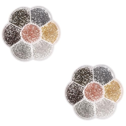Angoily 2 Boxen Kupferperlenzubehör Schmuck Quetschperlen lose Abstandsperlen Abstandshalter lose Perlen Abstandsperlen zum Basteln Distanzperlen aus Kupfer Armbandperlen Angoily 2 Boxen Kupferperlenzubehör Schmuck Quetschperlen lose Abstandsperlen Abstandshalter lose Perlen Abstandsperlen zum Basteln Distanzperlen aus Kupfer Armbandperlen von Angoily