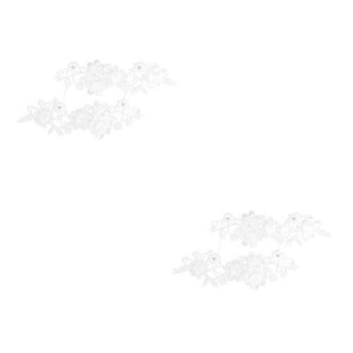 Angoily 2 Paare Diy Spitzenband für Hochzeiten und Bastelprojekte Strahlendem Weiß für Dekorationen Kleidung Gartenarbeiten und Mehr Robust und Wiederverwendbar von Angoily