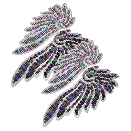 Angoily 2 Paare Pailletten-Flügel-Patch Engel Party Feenflügel für Erwachsene Weihnachten Mädchen funkeln Kleidungsstück Kleidung Verzierungen für Kleidung Polyester Angoily 2 Paare Pailletten-Flügel-Patch Engel Party Feenflügel für Erwachsene Weihnachten Mädchen funkeln Kleidungsstück Kleidung Verzierungen für Kleidung Polyester von Angoily