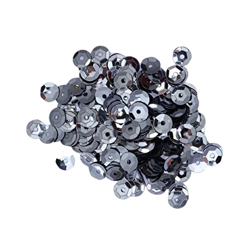 Angoily 2 Packungen Glitzer Pailletten Silber zum Basteln Diy Bastelpailetten für Nähen und Dekoration für Scrapbooking Patchwork Kinderhandwerk von Angoily