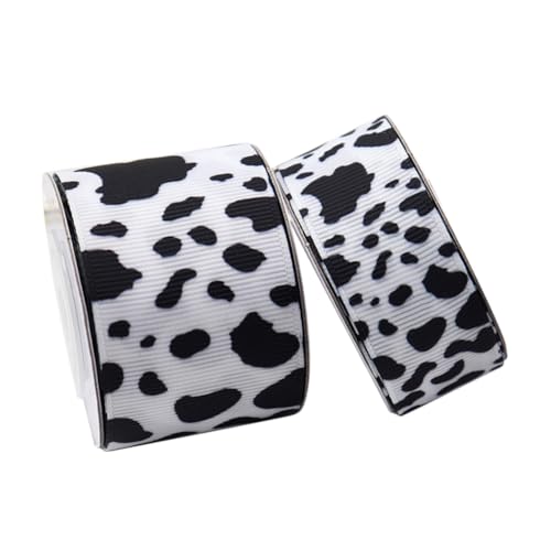 Angoily 2 Rollen Cow Prints Geschenkband Polyester Ripsband DIY Bastelband für Haaraccessoires Geschenkverpackung Partydekoration mit Langlebigem Klarem Motiv Angoily 2 Rollen Cow Prints Geschenkband Polyester Ripsband DIY Bastelband für Haaraccessoires Geschenkverpackung Partydekoration mit Langlebigem Klarem Motiv von Angoily