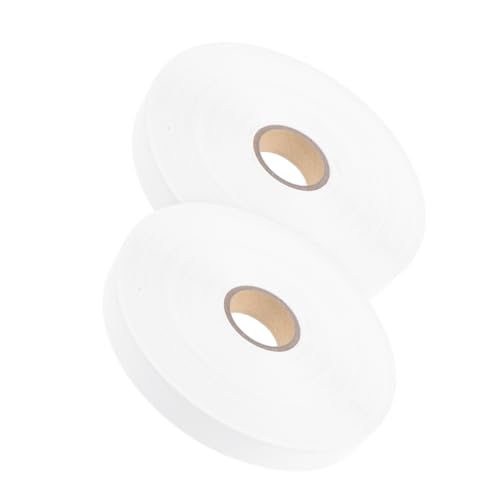 Angoily 2 Rollen DIY Kleidungsgrößenetiketten Blanko Stoff Kleidungsanhänger Nähgrößenetiketten Blanke Kleidungsetiketten Kleidungsetiketten Wäsche Leergrößenetiketten DIY von Angoily