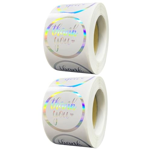 Angoily 2 Rollen Dankeschön Aufkleber Rundetiketten für Umschläge und Verpackungen Selbstklebend für Angoily 2 Rollen Dankeschön Aufkleber Rundetiketten für Umschläge und Verpackungen Selbstklebend für von Angoily