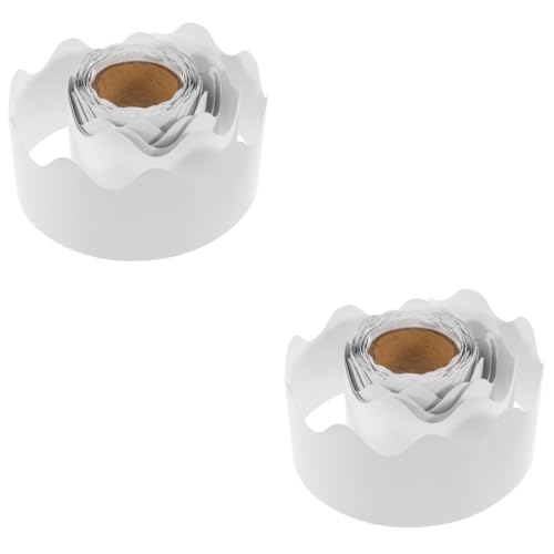 Angoily 2 Rollen Dekorative Bordüre für Pinnwand Scalloped Design Roll für Schule Büro und Zuhause Vielseitig Einsetzbar für Bastelprojekte und Diy Dekoration Angoily 2 Rollen Dekorative Bordüre für Pinnwand Scalloped Design Roll für Schule Büro und Zuhause Vielseitig Einsetzbar für Bastelprojekte und Diy Dekoration von Angoily
