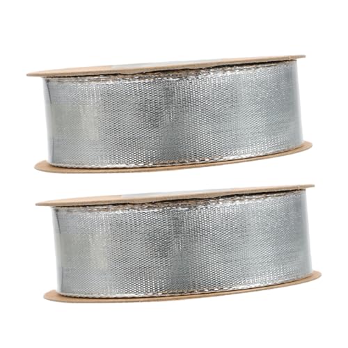 Angoily 2 Rollen Dekoratives Geschenkbändchen Glänzende Silberbänder für Bastelarbeiten und Festliche Dekorationen für Geburtstagsfeiern Hochzeiten und Feiertage Angoily 2 Rollen Dekoratives Geschenkbändchen Glänzende Silberbänder für Bastelarbeiten und Festliche Dekorationen für Geburtstagsfeiern Hochzeiten und Feiertage von Angoily