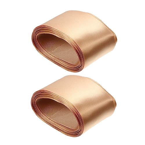 Angoily 2 Rollen Dekoratives Geschenkband Champagnergold Vielseitiges Schleifenband für Diy Bastelprojekte Hochzeiten und Festliche Verpackungen Angoily 2 Rollen Dekoratives Geschenkband Champagnergold Vielseitiges Schleifenband für Diy Bastelprojekte Hochzeiten und Festliche Verpackungen von Angoily