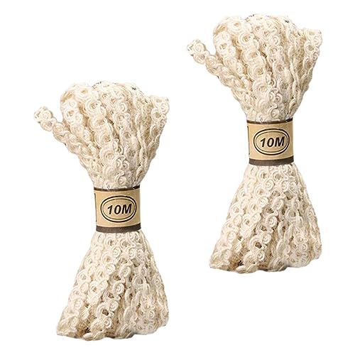 Angoily 2 Rollen Dekoratives Leinenband Cremeweiß für Verpackungen Hochzeiten Feste und Dekorationen und Anpassbar für Ihre Individuellen Bedürfnisse Angoily 2 Rollen Dekoratives Leinenband Cremeweiß für Verpackungen Hochzeiten Feste und Dekorationen und Anpassbar für Ihre Individuellen Bedürfnisse von Angoily