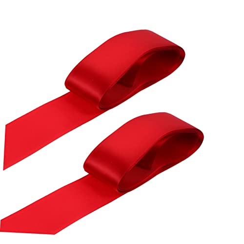 Angoily 2 Rollen Dekoratives Satinband Breit für Geschenkverpackungen Partydekoration und Diy Bastelprojekte Königsrot Hochzeiten und Feiertage Angoily 2 Rollen Dekoratives Satinband Breit für Geschenkverpackungen Partydekoration und Diy Bastelprojekte Königsrot Hochzeiten und Feiertage von Angoily