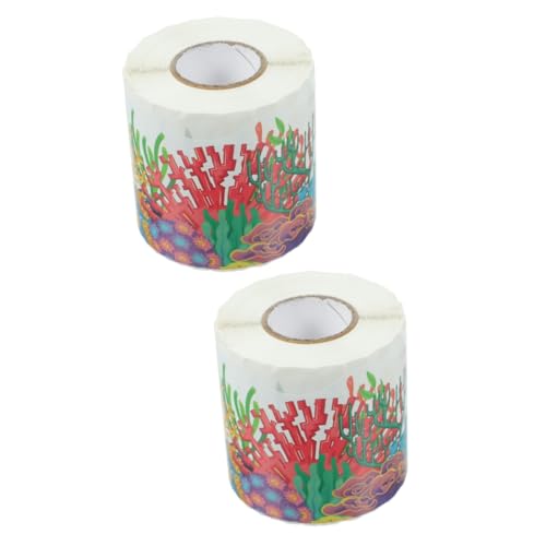 Angoily 2 Rollen Design Wasserdichte Border Sticker für Schwarze Dekorative Aufkleber für Klassenzimmer und Wände Einfache Anwendung ohne Kleber von Angoily