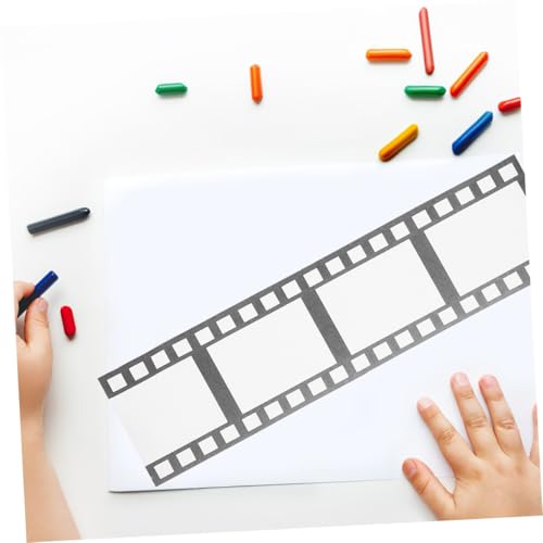 Angoily 2 Rollen Filmstreifen Klebeband Breit Stark Haftend Faderesistente Motiv Vielseitig für Scrapbooking Journaling Partydekoration Kompatibel mit Papier Karton Bürobedarf von Angoily