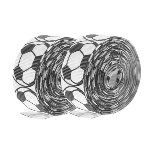 Angoily 2 Rollen Fußball-Rippenband Schleife Band zum Verpacken Sportband weißes Band geschenkband rolle Geschenkbandrolle Geschenkband Farbe Bastelbänder Bänder für Handwerk Stoff Angoily 2 Rollen Fußball-Rippenband Schleife Band zum Verpacken Sportband weißes Band geschenkband rolle Geschenkbandrolle Geschenkband Farbe Bastelbänder Bänder für Handwerk Stoff von Angoily