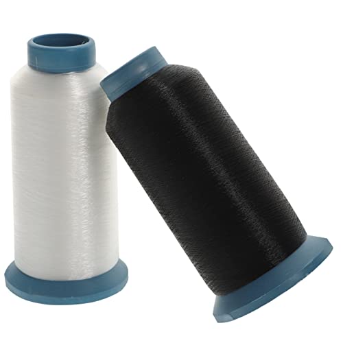 Angoily 2 Rollen Geflochtenes Nähgarn nylonfaden handmade Handarbeitsgeschenke Flexibler Nähfaden Handnähmaschine Baumwollfaden Faden für Nähmaschine Nähfäden für Nähmaschinen pp von Angoily
