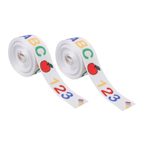 Angoily 2 Rollen Geripptes Band Themenband Lineal Ribbon Teacher Lineal Grosgrain Ribbon Zurück Zur Schule Satinband Schulband-thema Verbeugt Sich Vor Lehrerinnen Band Handwerk Polyester Angoily 2 Rollen Geripptes Band Themenband Lineal Ribbon Teacher Lineal Grosgrain Ribbon Zurück Zur Schule Satinband Schulband-thema Verbeugt Sich Vor Lehrerinnen Band Handwerk Polyester von Angoily