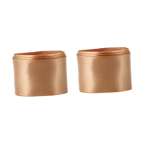 Angoily 2 Rollen Geschenkband Satin Breit Champagnergold für DIY Projekte Festverpackungen und Hochzeitsdekorationen Wiederverwendbar Schneidbar für Längen Angoily 2 Rollen Geschenkband Satin Breit Champagnergold für DIY Projekte Festverpackungen und Hochzeitsdekorationen Wiederverwendbar Schneidbar für Längen von Angoily
