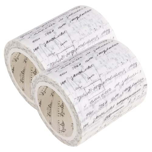 Angoily 2 Rollen Gothic Washi Tape Selbstklebende Scrapbook Klebebänder für Diy Handarbeiten Vintage Dekoration für Kalender Postkarten Tagebücher und von Angoily