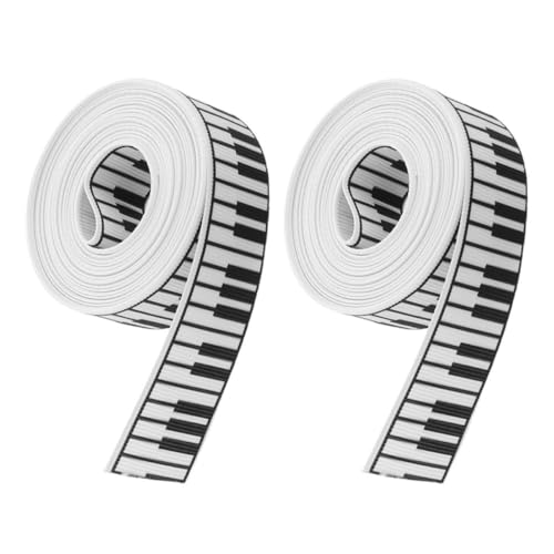 Angoily 2 Rollen Musikhandwerksband Schleife Bedruckt Geschenkband Geburtstagsband Band Zum Basteln Bauernband Band Für Kränze Bogenbänder Partydekoration Zum Thema Musik Polyester Angoily 2 Rollen Musikhandwerksband Schleife Bedruckt Geschenkband Geburtstagsband Band Zum Basteln Bauernband Band Für Kränze Bogenbänder Partydekoration Zum Thema Musik Polyester von Angoily