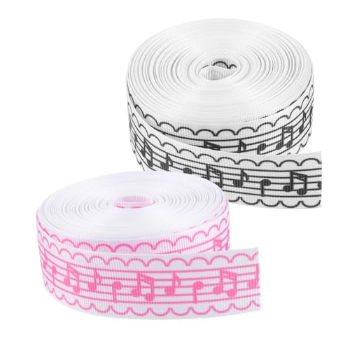 Angoily 2 Rollen Musiknoten Geschenkband DIY Craft Bänder Langlebig und Vielseitig für Geschenkverpackung und Dekoration für Partys und Handwerksprojekte Angoily 2 Rollen Musiknoten Geschenkband DIY Craft Bänder Langlebig und Vielseitig für Geschenkverpackung und Dekoration für Partys und Handwerksprojekte von Angoily