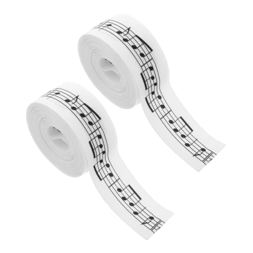 Angoily 2 Rollen Musiknoten Geschenkband Yards Weiches Vielseitig für Dekorationen und Bastelarbeiten Einzigartiges Design für Besondere Anlässe Angoily 2 Rollen Musiknoten Geschenkband Yards Weiches Vielseitig für Dekorationen und Bastelarbeiten Einzigartiges Design für Besondere Anlässe von Angoily
