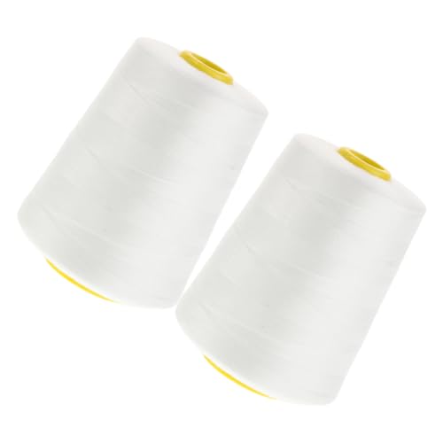 Angoily 2 Rollen Nähmaschinenfaden Polsterfaden Nähgarn Garnrollen Faden zum Nähen dicker Nähfaden Quiltgarn zum Handquilten Quiltfaden Stickgarn zum Nähen Naehstiche Baumwollfaden Weiß Angoily 2 Rollen Nähmaschinenfaden Polsterfaden Nähgarn Garnrollen Faden zum Nähen dicker Nähfaden Quiltgarn zum Handquilten Quiltfaden Stickgarn zum Nähen Naehstiche Baumwollfaden Weiß von Angoily