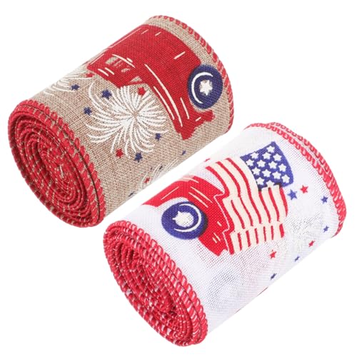 Angoily 2 Rollen Patriotisches Geschenkband mit Amerikanischer Flagge Of July Dekoband Vielseitig Zuschneidbar Langlebiges Material für Unabhängigkeitstag Feier und DIY Bastelideen Angoily 2 Rollen Patriotisches Geschenkband mit Amerikanischer Flagge Of July Dekoband Vielseitig Zuschneidbar Langlebiges Material für Unabhängigkeitstag Feier und DIY Bastelideen von Angoily