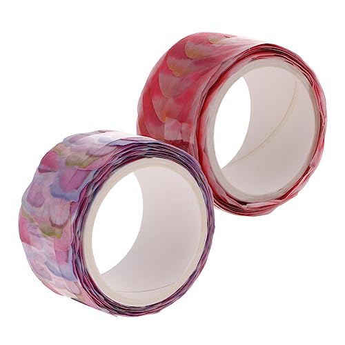 Angoily 2 Rollen Petal Washi Tape Pack Dekoratives Klebeband für Scrapbooking Diy Tagebuch Geschenkverpackung Leicht Ablösbar ohne Rückstände Angoily 2 Rollen Petal Washi Tape Pack Dekoratives Klebeband für Scrapbooking Diy Tagebuch Geschenkverpackung Leicht Ablösbar ohne Rückstände von Angoily
