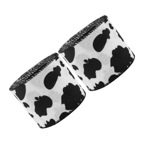 Angoily 2 Rollen Polyester Band mit Kuhmuster Western Ripsband Tiermotiv für Geschenkverpackung Basteln Kränze Girlanden DIY Partydeko Angoily 2 Rollen Polyester Band mit Kuhmuster Western Ripsband Tiermotiv für Geschenkverpackung Basteln Kränze Girlanden DIY Partydeko von Angoily