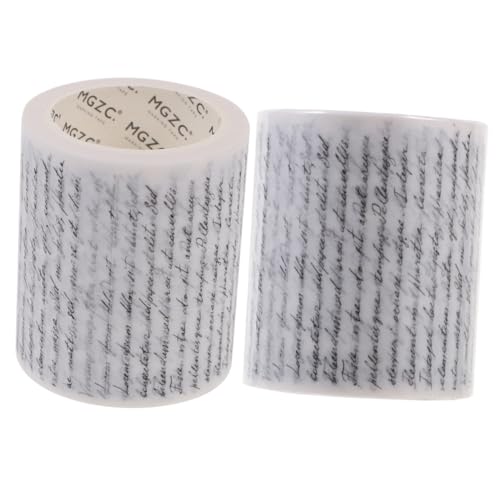 Angoily 2 Rollen Retro Gothic Style Washi Tape Dekoratives Klebeband für Scrapbooking DIY Notizbücher Journaling Vintage Design Breit für Kreative Projekte von Angoily