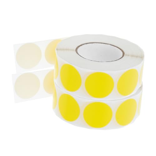 Angoily 2 Rollen Runde Selbstklebende Aufkleber Vielseitige Blanko Etiketten für Farbcodierung Organisation und Diy Projekte Glänzende Papierkreise für Büro und Lager Angoily 2 Rollen Runde Selbstklebende Aufkleber Vielseitige Blanko Etiketten für Farbcodierung Organisation und Diy Projekte Glänzende Papierkreise für Büro und Lager von Angoily