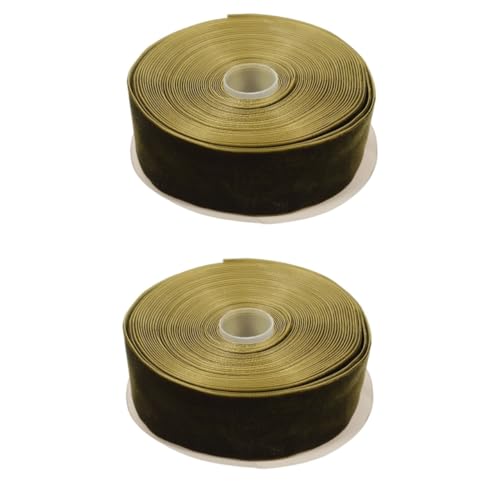 Angoily 2 Rollen Samtband Geschenkband Yards Multifunktionales DIY Dekoband für Geschenkverpackung Bastelarbeiten Hochzeit und Festival von Angoily