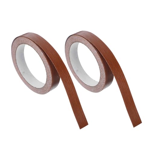 Angoily 2 Rollen Selbstklebendes Kantenband Holzoptik Strapazierfähiges Holz Kantenschutzband für Möbel Fenster Bodenfugen Natürliche Maserung Einfache Diy Anbringung Vielseitig für Haus von Angoily