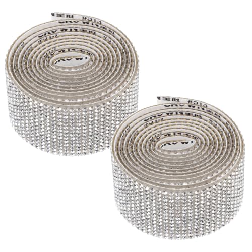 Angoily 2 Rollen Selbstklebendes Strassband Breit Silber DIY Schmucksteine für Kleidung Dekoration Bastelmaterial mit Starker Haftung und Vielseitiger Anwendung Angoily 2 Rollen Selbstklebendes Strassband Breit Silber DIY Schmucksteine für Kleidung Dekoration Bastelmaterial mit Starker Haftung und Vielseitiger Anwendung von Angoily