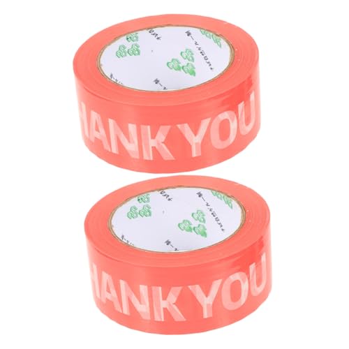 Angoily 2 Rollen Selbstklebendes Verpackungsband mit Thankyou aufdruck Dekoratives DIY Klebeband Langlebiges Opp material Reißfest Farbintensiv zum Verschenken und Verpacken Angoily 2 Rollen Selbstklebendes Verpackungsband mit Thankyou aufdruck Dekoratives DIY Klebeband Langlebiges Opp material Reißfest Farbintensiv zum Verschenken und Verpacken von Angoily