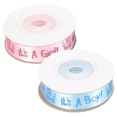 Angoily 2 Rollen Shower Geschenkband Satinband Yards Blau und Rosa Taufe Dekoband für Geschenkverpackung DIY Partydeko Glatt und Strapazierfähig Angoily 2 Rollen Shower Geschenkband Satinband Yards Blau und Rosa Taufe Dekoband für Geschenkverpackung DIY Partydeko Glatt und Strapazierfähig von Angoily