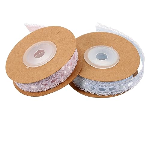 Angoily 2 Rollen Spitze Spitzenband Weißes Spitzenband Bänder Elastisches Spitzenband Nähstoff Spitzenbesatz Schnürsenkel Schneiderei Kleidungsspitze DIY Zubehör Spitzenband Angoily 2 Rollen Spitze Spitzenband Weißes Spitzenband Bänder Elastisches Spitzenband Nähstoff Spitzenbesatz Schnürsenkel Schneiderei Kleidungsspitze DIY Zubehör Spitzenband von Angoily