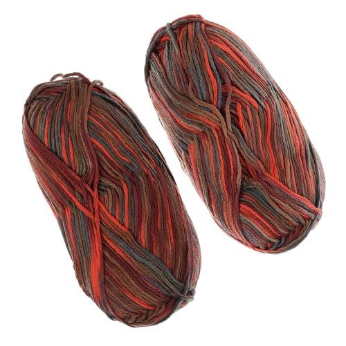 Angoily 2 Rollen Strickgarn Baumwolle gehäkelte Baumwollgarne Webmaterial Häkelgarn Wollgarn zum Handstricken zu Hause Garn zum Häkeln professionelles Baumwollgarn DIY Garn Angoily 2 Rollen Strickgarn Baumwolle gehäkelte Baumwollgarne Webmaterial Häkelgarn Wollgarn zum Handstricken zu Hause Garn zum Häkeln professionelles Baumwollgarn DIY Garn von Angoily
