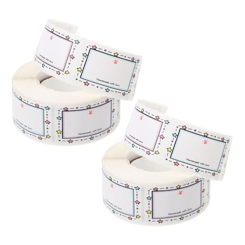 Angoily 2 Rollen Wasserdichte Ölbeständige Lebensmittelaufkleber Ablösbare Gefrieretiketten Selbstklebend Beschreibbare Datumsetiketten für Gläser Behälter Küchenorganisation Angoily 2 Rollen Wasserdichte Ölbeständige Lebensmittelaufkleber Ablösbare Gefrieretiketten Selbstklebend Beschreibbare Datumsetiketten für Gläser Behälter Küchenorganisation von Angoily