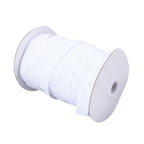Angoily 2 Rollen Weißer Druckknopf gurtband Oberteil Unsichtbarer Vorhang pressknopf Langlebig und Einfach für Steppdecken Kleidung und Heimtextilien Geeignet Angoily 2 Rollen Weißer Druckknopf gurtband Oberteil Unsichtbarer Vorhang pressknopf Langlebig und Einfach für Steppdecken Kleidung und Heimtextilien Geeignet von Angoily