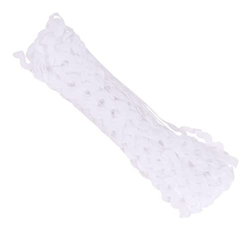 Angoily 2 Rollen Wellenförmiges Stoffband Weiß Yards S Form Spitze für Diy Bekleidungszubehör für Kleider Taschen und Nähprojekte Farbbrillantes Zubehör für Kreative Bastelarbeiten von Angoily