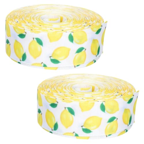 Angoily 2 Rollen Zitronen dekoband Breit Lang Polyester Ripsband mit Drahtkante Bedrucktes Geschenkband für Geschenkverpackung Schleifenbinden DIY Basteln Sommerparty und Hochzeitsdeko Angoily 2 Rollen Zitronen dekoband Breit Lang Polyester Ripsband mit Drahtkante Bedrucktes Geschenkband für Geschenkverpackung Schleifenbinden DIY Basteln Sommerparty und Hochzeitsdeko von Angoily