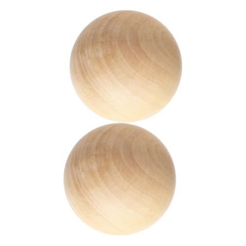 Angoily 2 STÜCK Natürliche Massivholz Kugeln Unbearbeitete Holzperlen für DIY Bastelprojekte Malen Schnitzen Dekoration Splintfrei und Vielseitig Angoily 2 STÜCK Natürliche Massivholz Kugeln Unbearbeitete Holzperlen für DIY Bastelprojekte Malen Schnitzen Dekoration Splintfrei und Vielseitig von Angoily