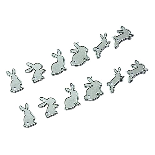 Angoily 2 Sätze 12 Stücke Kaninchen Sterben Schablone Schneidwerkzeug Hase Stirbt Dekoration Stanzformen Für Die Kartenherstellung Stirbt Für Die Kartenherstellung Maschine Party Schnitte von Angoily