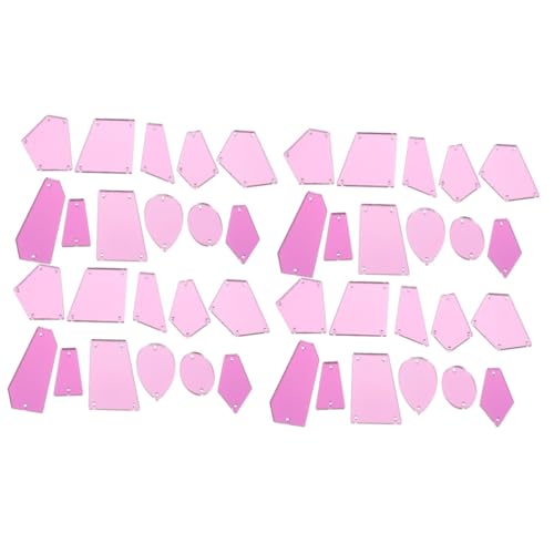 Angoily 2 Sätze Acryl Spiegel Strasssteine Aufnähbare Reflektierende Schmuckelemente Für Diy Kleidung Kostengünstige Dekorationen Langlebige Deformation Resistente Materialien 50 Stück * 2 von Angoily