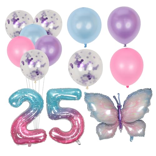 Angoily 2 Sätze Bezaubernden Geburtstagsballon Sets Aluminiumfolie Ballons für Kindergeburtstag Dekoration Einfache Anbringung Partyzubehör für Unvergessliche Feiern von Angoily